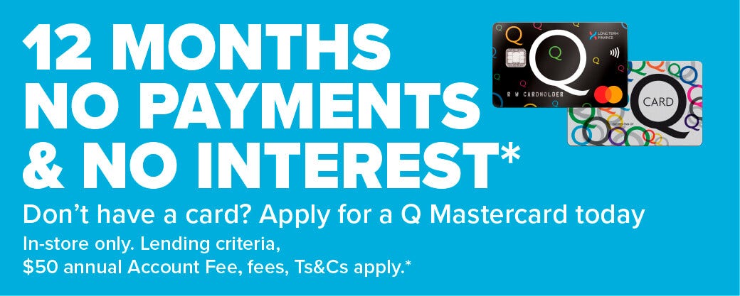 12 Months no payment & no interest Q Card